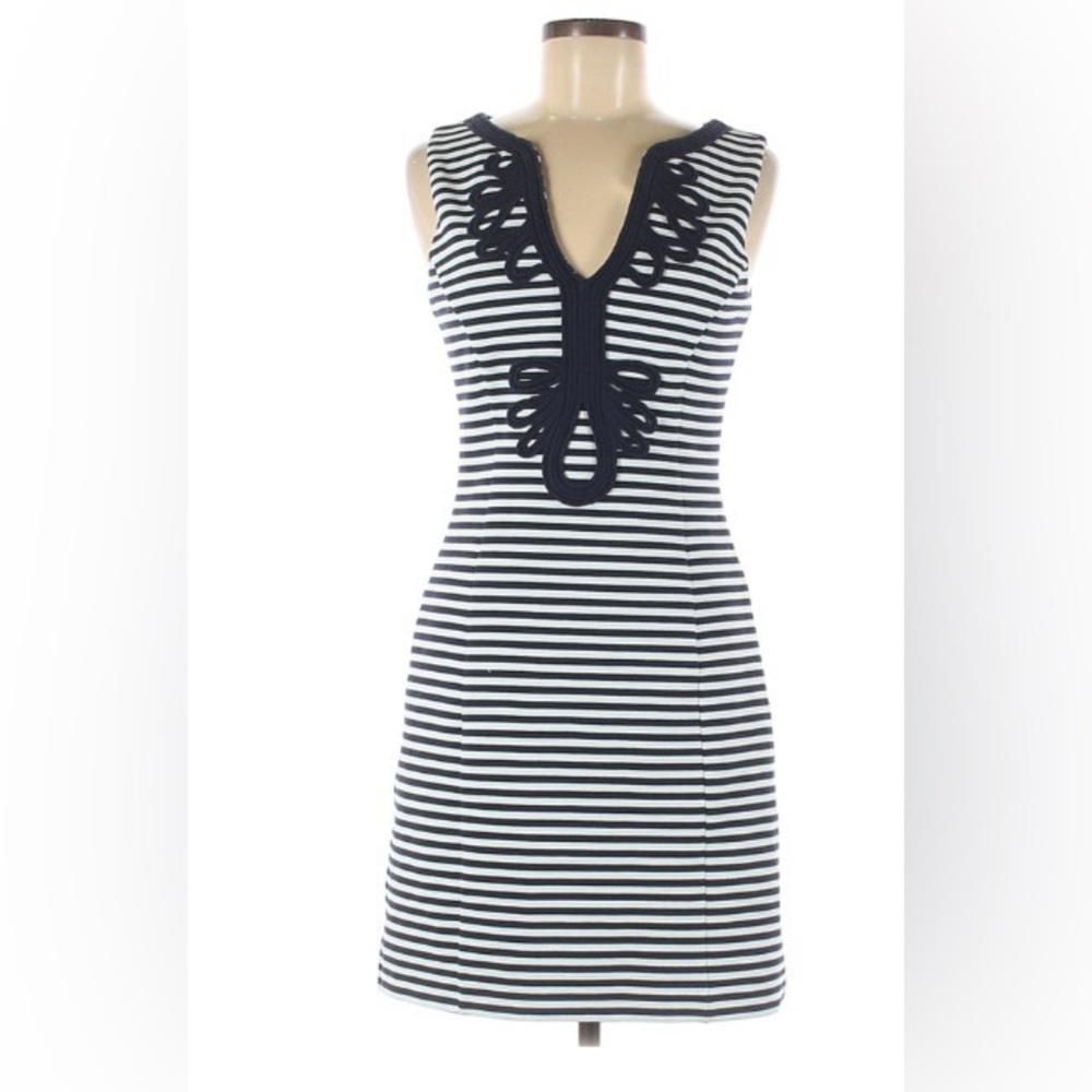 Lilly Pulitzer Navy and White Striped Mini Dress